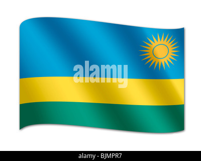 National symbols and flag of Rwanda Stock Photo - Alamy