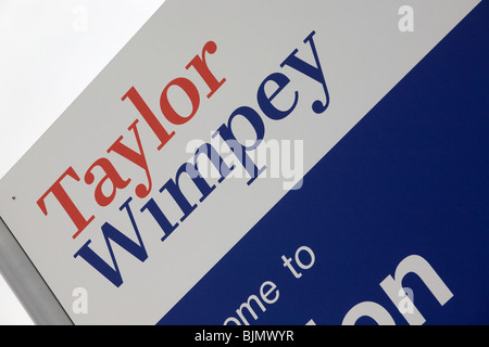 Taylor Wimpey Sign On A Development Site Stock Photo