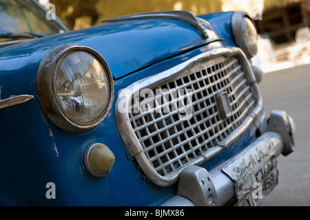 A retro car in Egypt Stock Photo