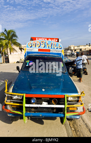 Haiti, Jacmel, Sud-Est Province, local taxi. Stock Photo