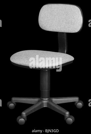 Office plastic chair isolated on black background Stock Photo