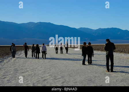 Scenic view of Badwater in Death Valley, California state Stock Photo