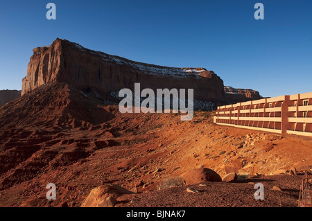 The 'View Hotel' on the Navajo Reservation at Monument Valley, Arizona. Stock Photo