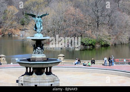 Bethesda Fountain / Terrace Central Park, Manhattan, New York City Stock Photo