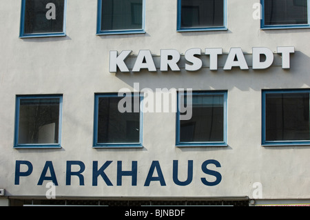 Karstadt Parkhaus , parking garage in Berlin Germany Europe Stock Photo