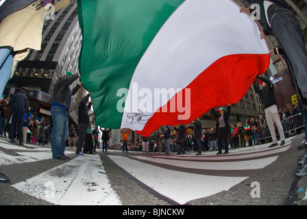 Iranian-Americans and supporters at the annual Persian Parade on Madison Ave. in New York Stock Photo