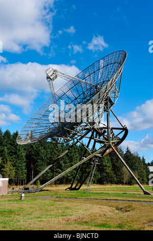 parabolic radio antenna s of the Westerbork Radio telescope in the Netherlands Stock Photo