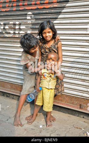 Street Children from Kolkata (Calcutta) India Stock Photo