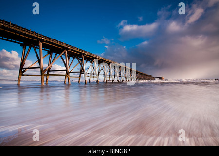 Steetley Magnasite Works Pipe Bridge at Hartlepool, Cleveland, England Stock Photo