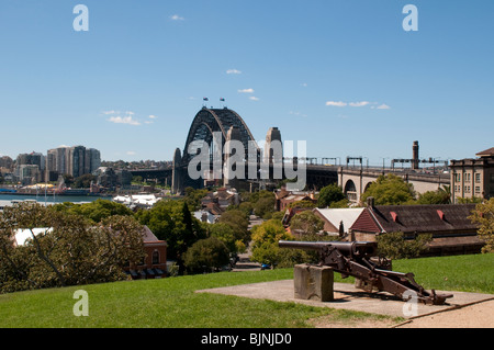 Harbour Bridge viewed from the Observatory Park, Sydney, Australia Stock Photo