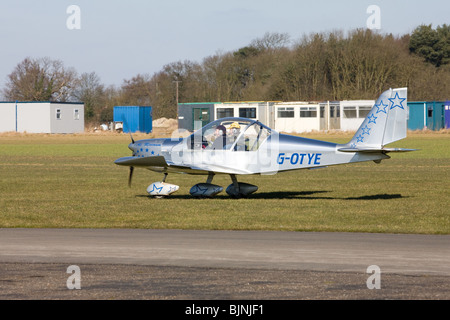 Aerotechnik EV-97 Eurostar G-OTYE microlight aircraft taxiing at Breighton Airfield Stock Photo