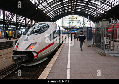 Railway station at Cologne, Germany. Stock Photo