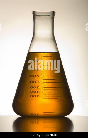 Chemical in beaker Stock Photo
