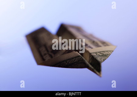 Flying banknotes Stock Photo