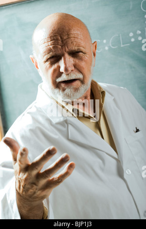 Male science teacher Stock Photo