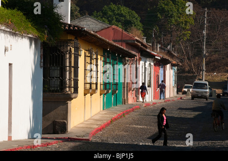 Colonial buildings, Antigua, Guatemala. Stock Photo