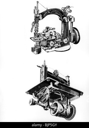 household, sewing, Pfaff sewing machine, with golden ornaments