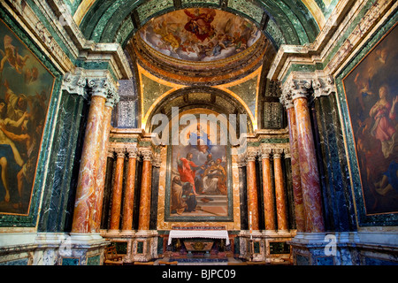 Santa Maria del Popolo Church, Piazza del Popolo, Rome Stock Photo