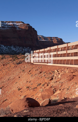 The 'View Hotel' on the Navajo Reservation at Monument Valley, Arizona. Stock Photo