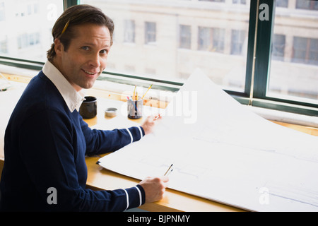 Businessman working Stock Photo