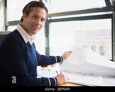 Businessman working Stock Photo