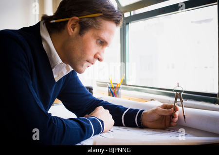 Businessman working Stock Photo