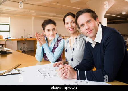 Businesspeople working Stock Photo