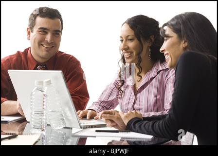 Businesspeople working Stock Photo