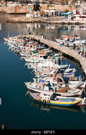 Quay in the harbour of Old Antalya, Turkey Stock Photo