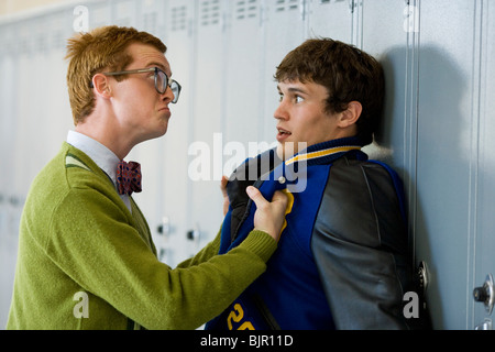 Nerd picking on jock Stock Photo: 28779904 - Alamy