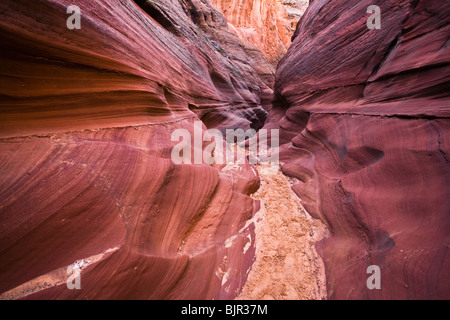 Water Holes slot canyon, near Page, Arizona. Stock Photo