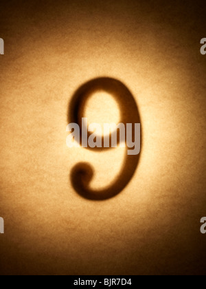 number numbers nine 9 symbol figure digit Stock Photo - Alamy