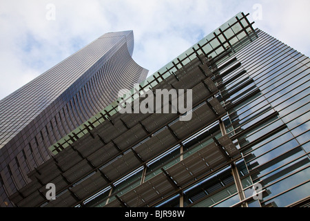 City Hall, and Columbia Center Building, Seattle, Washington USA Stock Photo