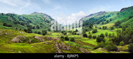 Watendlath valley in the English Lake District National Park, Cumbria, England, UK Stock Photo