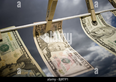 Money laundering visual Stock Photo