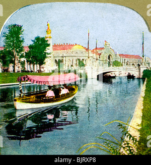 The West Lagoon from the World Fair, St Louis, Missouri, 1904. Artist: Unknown Stock Photo