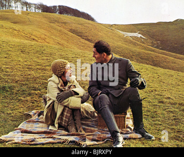 THE HIRELING - 1973 Columbia film with Robert Shaw and Sarah Miles Stock Photo