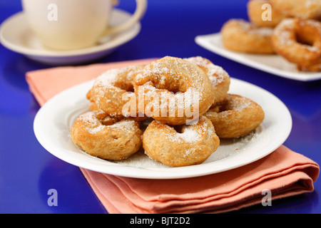 Grandmother's doughnuts. Recipe available. Stock Photo