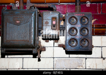 Old electrical switchgear Stock Photo