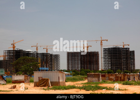The Chinese Invasion helping in constructing housing projects on the outskirts of Luanda. Angola. Africa © Zute Lightfoot Stock Photo