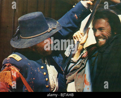 THE OUTLAW JOSEY WALES  - 1976 Warner/Malpaso film with Clint Eastwood at right Stock Photo