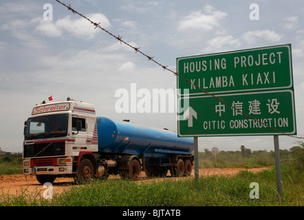 The Chinese Invasion helping in constructing housing projects on the outskirts of Luanda. Angola. Africa © Zute Lightfoot Stock Photo