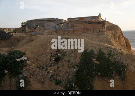 A slum built into the rock on the outskirts of Sumbe. Kwanza Sol, Angola. Africa. © Zute Lightfoot. Stock Photo