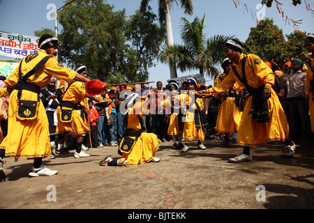 Holla Mohalla,Festival,Traditional,Indian,People,Anandpur Sahib, Punjab,Panjab Stock Photo