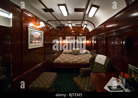South Africa, the Rovos Rail luxury train in the Rovos station of ...