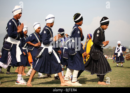 Holla Mohalla,Festival,Traditional,Indian,People,Anandpur Sahib, Punjab,Panjab Stock Photo