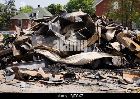Demolished building