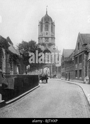 Tom Tower, Christchurch College, Oxford, Oxfordshire, 1924-1926. Artist: W Mann Stock Photo