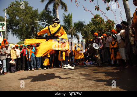 Holla Mohalla,Festival,Traditional,Indian,People,Anandpur Sahib, Punjab,Panjab Stock Photo