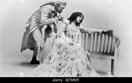 Julia Neilson and Fred Terry in The Scarlet Pimpernel, c1905.Artist: Ellis & Walery Stock Photo